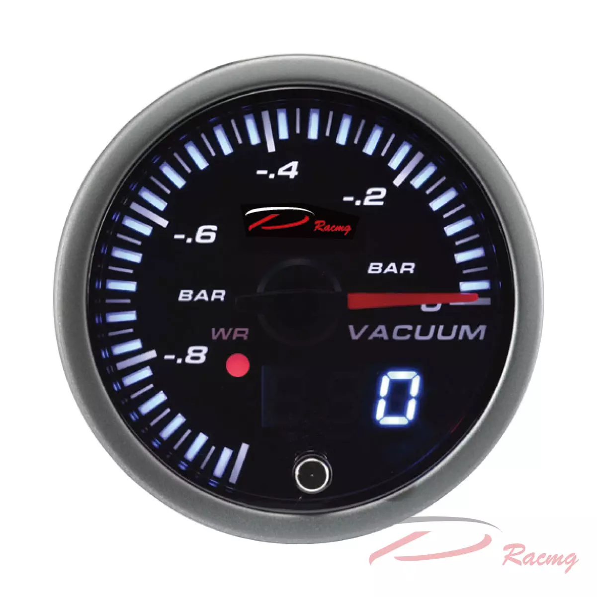 Dracing, Depo racing, 30 hg, diesel, 52mm, digital, in-hg, vacuum pressure gauge, meter, sensor, mechanical, electric